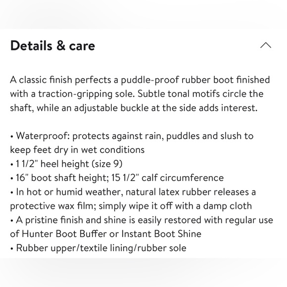 Hunter Original Tall Rainboot in Matte Black Size 10 - Picture 9 of 12